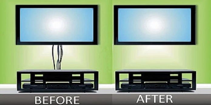 How To Hide TV Wires Without Cutting Wall Digi Labs Pro   How To Hide TV Wires 696x348 